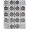 Image 1 : Lot of Seventeen Uncirculated Silver Dollars