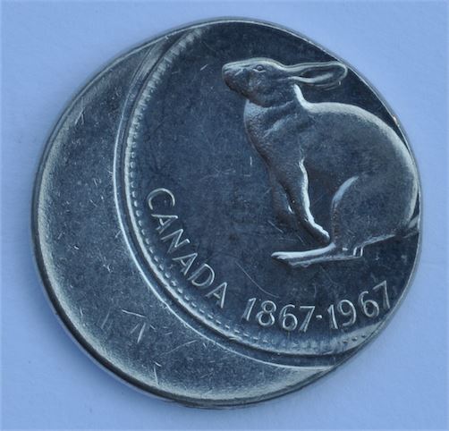 1967 Off-Center Five Cent Bunny Rabbit