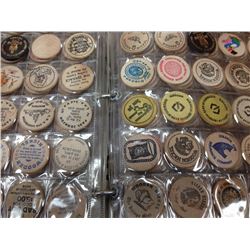 Unparalleled lot of Wooden Tokens with over 3000 woods from Canada and the World.