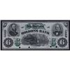Image 1 : 1871 Molsons Bank Six Dollars Front and Back Proofs