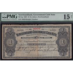 1907 Government One Dollar Cash Note