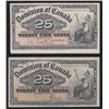 Image 2 : Lot of Two Dominion of Canada Twenty Five Cents