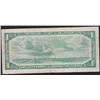 Image 2 : Paper Money Error - 1954 Bank of Canada One Dollar