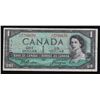 Image 2 : Paper Money Error - 1954 Bank of Canada $1 Offset Signatures