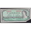 Image 2 : Paper Money Error - 1954 Bank of Canada One Dollar