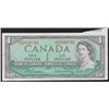 Image 1 : Paper Money Error - 1954 Bank of Canada One Dollar