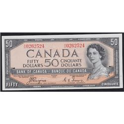 1954 Bank of Canada Fifty Dollars Devil's Face