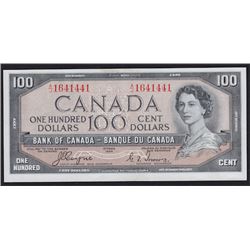 1954 Bank of Canada One Hundred Dollars Devil's Face