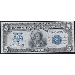 World Banknotes - 1899 United States of America Five Dollars Silver Certificate