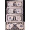 Image 1 : World Banknotes - Lot of Four US Silver Certificates