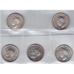 Lot of Five Ten Cents