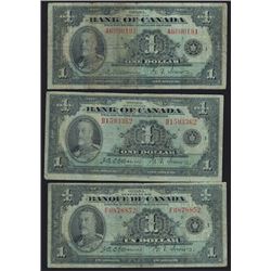 1935 One Dollar Type Set