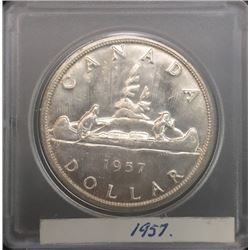 1957 Canada Silver Dollar