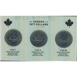 1977 Canada Dollar Type Set