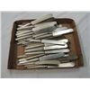 Image 1 : BOX LOT ASSORTED SILVER PLATED KNIVES