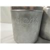 Image 2 : VINTAGE ALUMINUM FLOUR & SUGAR CANISTERS