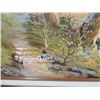 Image 2 : WOODED RIVER SIGNED OIL PAINTING FRAMED