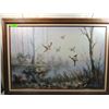 Image 2 : C. BALWIN FLYING GOOSE OIL PAINTING FRAMED