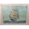 Image 2 : LARGE SAIL SHIP PRINT FRAMED AND MATTED