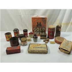 BOX LOT ASSORTED VINTAGE PRODUCTS
