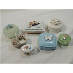 LOT 7 DECORATIVE TRINKET BOXES