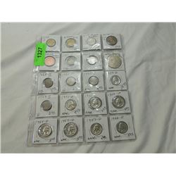 LOT 20 ASSORTED COLLECTIBLE COINS