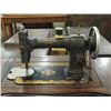 Image 6 : WHITE ROTARY ANTIQUE SEWING MACHINE TABLE