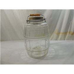 LARGE GLASS JUG BANK