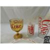 Image 2 : LOT 8 COCA COLA GLASSES AND PLATE