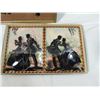 Image 2 : LOT 3 VICTORIAN REVERSE CONVEX SILHOUETTE BUBBLE S