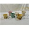 Image 1 : LOT 6 SMALL CERAMIC FLOWER POTS