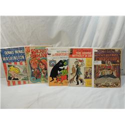 LOT 5 ASSORTED VINTAGE CARTOON COMICS