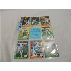 LOT 8 1975 TOPPS BASEBALL CARDS