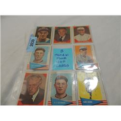 LOT 8 1960 & 61 FLEER HOF BASEBALL CARDS