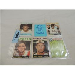 LOT 5 1964 TOPPS BASEBALL CARD