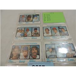 LOT 5 1973 TOPPS ROOKIE STARS #602,607,605,616,604