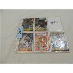 LOT 5 1984 BASEBALL CARDS