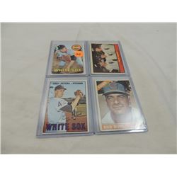 LOT 4 MISC OLD BASEBALL CARDS