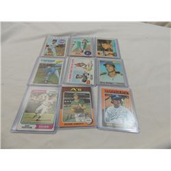 LOT 9 MISC OLD BASEBALL CARDS
