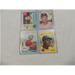 LOT 4 OLD BASEBALL CARDS