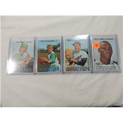 LOT 4 1967 BASEBALL CARDS: SMITH, HUMPHREYS, LACHE