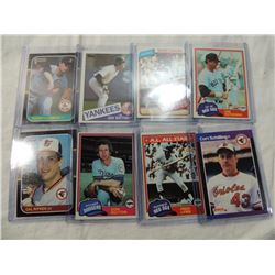 LOT 8 BASEBALL CARDS: SCHILLING, LYNN, SUTTON, CLE