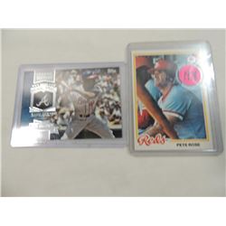 2013 TOPPS HANK AARON & 1978 TOPPS PETE ROSE