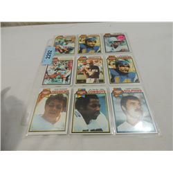 LOT 9 1979 TOPPS FOOTBALL CARDS