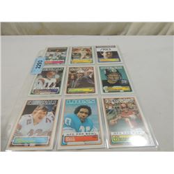 LOT 9 1983 TOPPS FOOTBALL CARDS