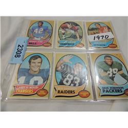 LOT 6 1970 TOPPS FOOTBALL CARDS