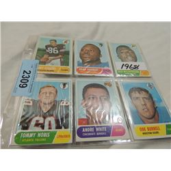 LOT 6 1968 TOPPS FOOTBALL CARDS