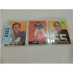 LOT 3 1961 OLD FOOTBALL CARDS