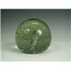 Image 1 : A large gree glass dump door stop, 14cm high Est. 80/120...