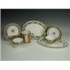 Image 1 : A pair of 19th century Spode silver lustre tea cups and saucers, a gold ground bowl painted with...